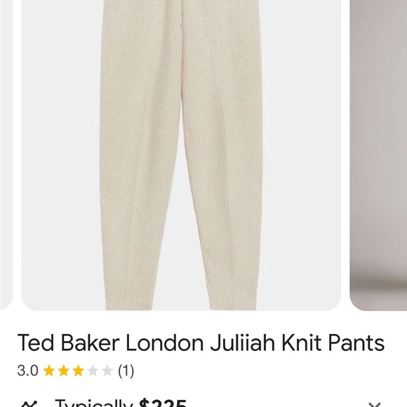 Ted Baker. Most comfy pants ever! Classy and neat. 3/L. New. Sweater knit - Picture 9 of 9